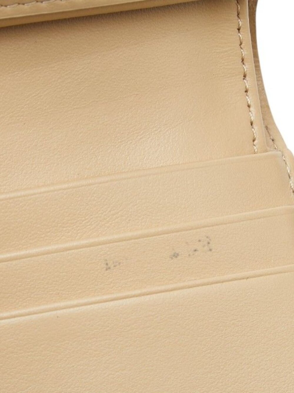 Celine Triomphe Small Flap Wallet Beige Leather - Picture 8 of 10
